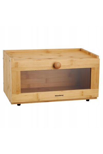 Klausberg Suport de pâine din lemn cu fereastră 35.5× 4×18cm