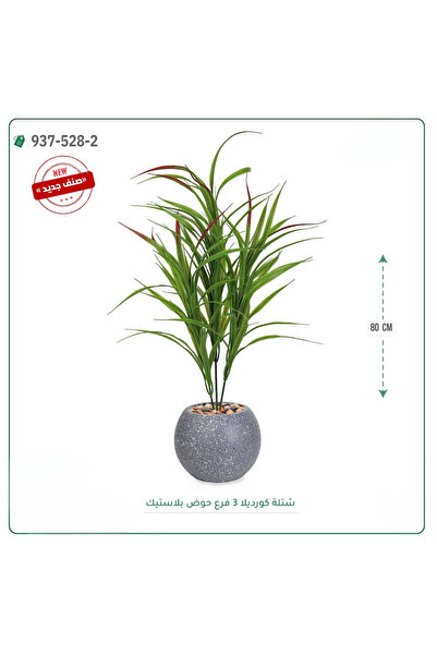 OEMS شجر كورديلا صناعية حوض بلاستك { ارتفاع 80 سم }