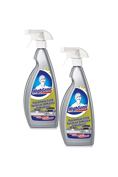 Highgenic Paslanmaz Çelik Yüzey ve Ankastre Temizleyici 750 ml 2'li