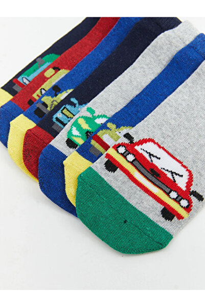 LC Waikiki Mixed Patterned Boys' Booties Socks 7-Piece Set