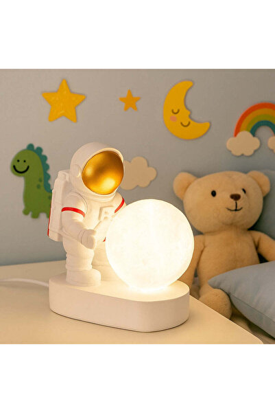 Vivendo Lampa LED Astronaut cu Luna – Veioza ambientala pentru copii si decor...