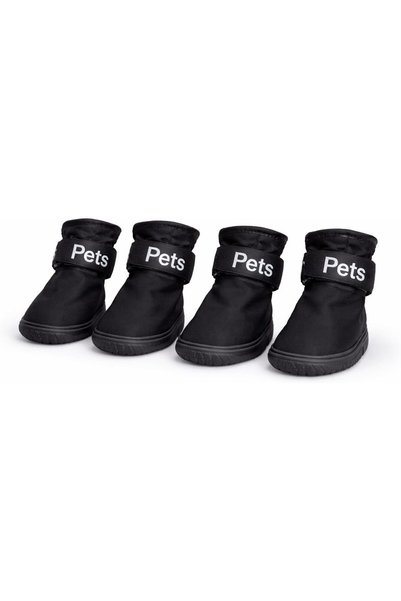 gagukstore Köpek Ayakkabısı 4’lü Set Su Geçirmez Kaymaz Tabanlı Köpek Botu Kü...