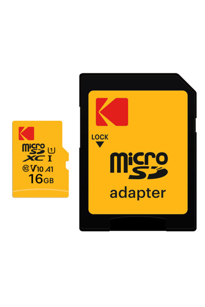 Kodak Card Memorie microSDHC Performance, 16Gb, Clasa 10/ UHS-1 U1, Cu Adapto...