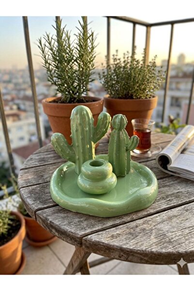 Home Yeşil Kaktüs Set Biblo