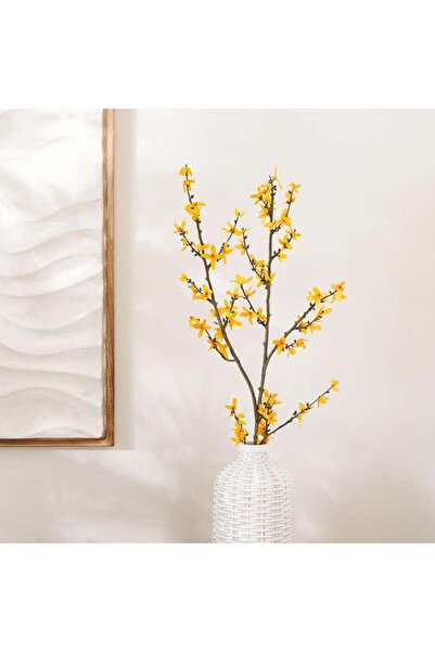 PAN HOME Capsella Bursa-pastoris Artificial Spray 12.7x12.7x116.84cm- Yellow