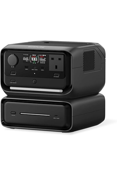 EF ECOFLOW Portable Power Station RIVER 3 Max (RIVER 3 Plus with EB300 Extra ...