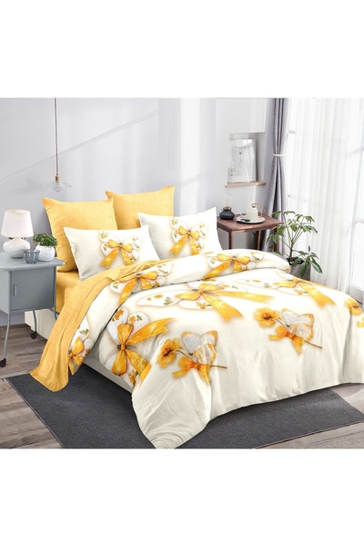 CHIRASO Bedding Top Bottom Set , FINET, 6 pieces Stretchy Sheet 180x200cm, Du...