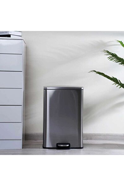 PAN HOME Wulfric 50L Pedal Bin 42X38X63CM-Chrome