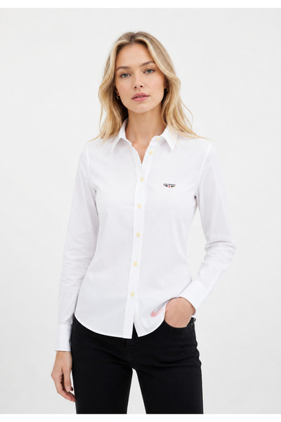 Galvanni Women's White Basic Shirt