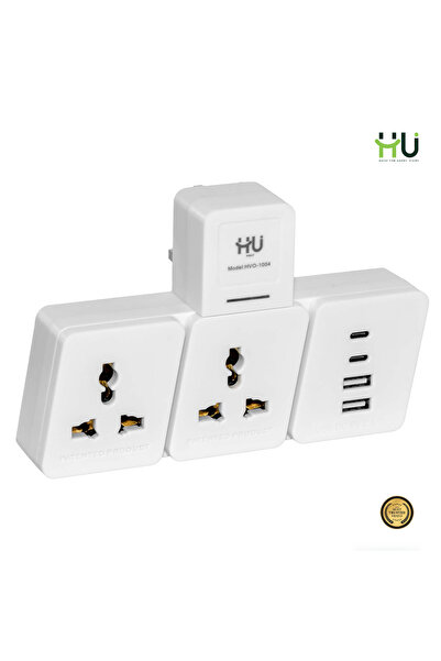 HU HAPPY USER 4-Port USB & Type-C Fast Wall Charger