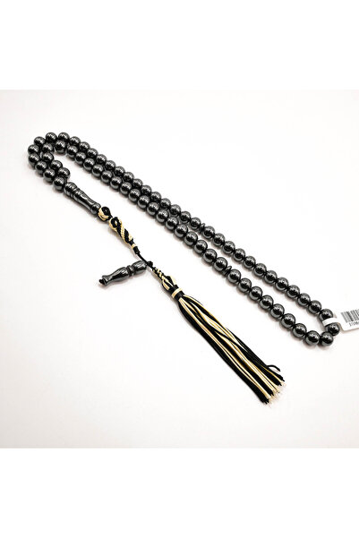 Generic Hematite Rosary 66 Beads 8mm Metallic Grey Prayer Beads 107g Tasbih w...