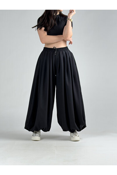 COCOPELLI Super Oversize Black Women's Jogger Pants Coc3224