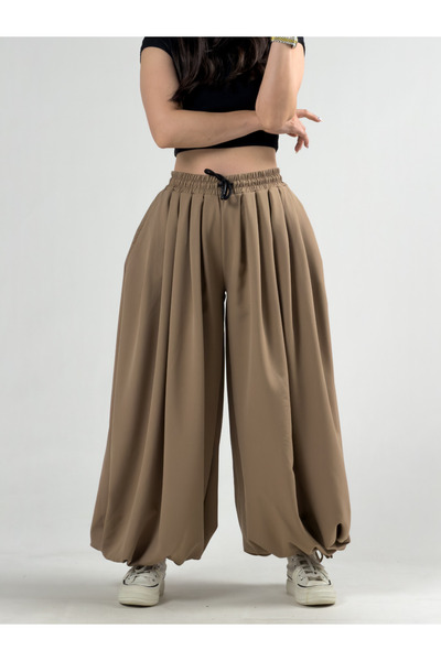 COCOPELLI Super Oversize Tan Women's Jogger Pants Coc3228