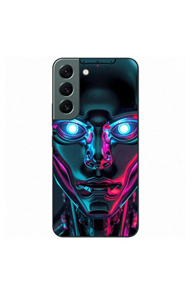 OEM Husa compatibila cu Samsung Galaxy S22 Silicon Gel Tpu Model Chrome Humanoid