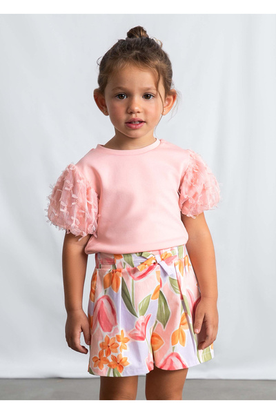 MAYORAL Girl's Pleated Skirt Shorts 3906