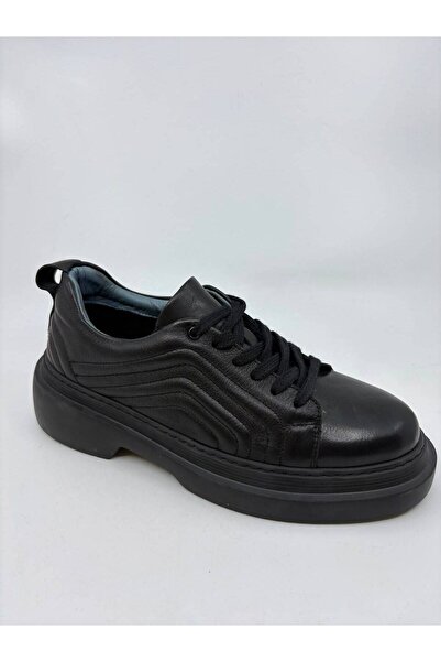 Papuccu Black Men's Leather Shoes