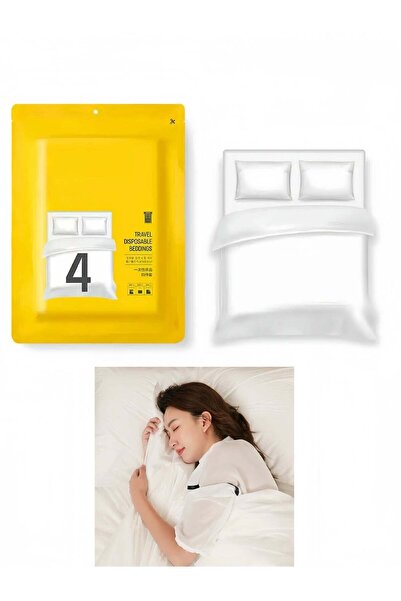 Lee Yon Disposable Bed Sheets for Travel, Portable Disposable Bedding Set wit...