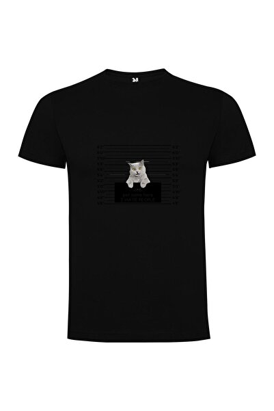 iLovePrints Feline Felon Mug Shot Tshirt
