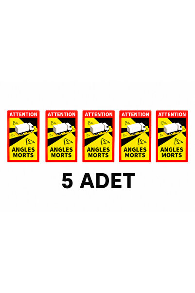 KUTUP TİCARET A+ Kalite Yabancı Kör Nokta Uyarı Yazısı Angles Morts Sticker Y...