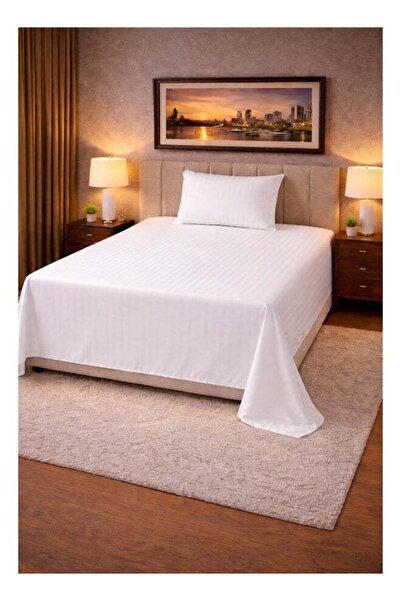Aristocrat 2‑Piece Striped Microfiber Flat Bed Sheet Set Single 160x220cm – S...