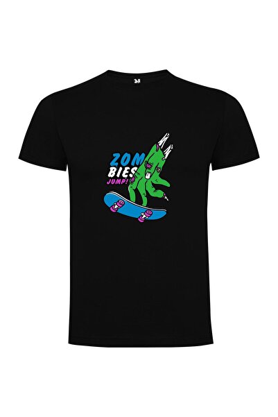 iLovePrints Zombie Skateboard Monsters Tshirt