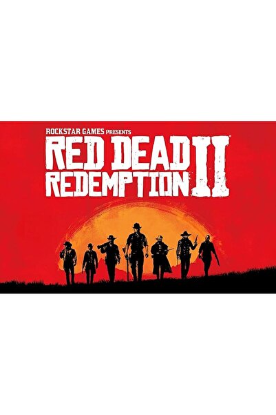 ESSESORIES Red Dead Redemption 2 Gaming Poster Wall Art Room Decor Self Adhesive
