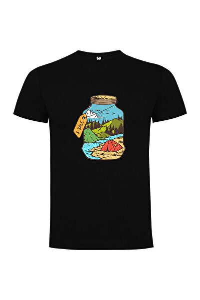 iLovePrints Campfire Dreamscape Jar Tshirt