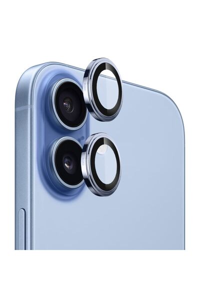 BLUEO Γνήσιο Κρύσταλλο Ζαφειριού - Γυαλί Φακού - iPhone 17 - Ανοιχτό Μπλε