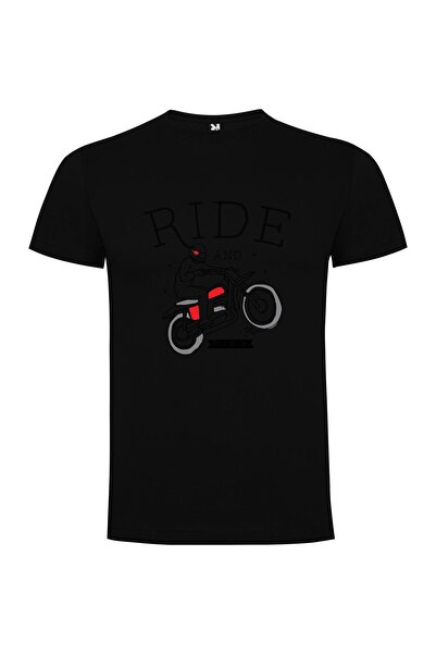 iLovePrints Ride Art Moto Man Tshirt