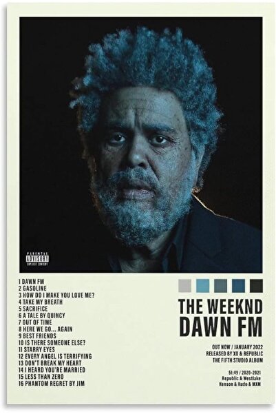 ESSESORIES The Weeknd Dawn FM Album Cover Music Poster Wall Art Room Decor Se...