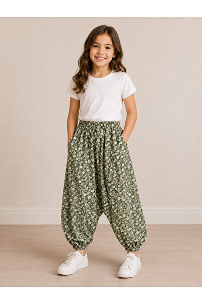 SANTRALBEBE Girl's Elasticated Shalwar