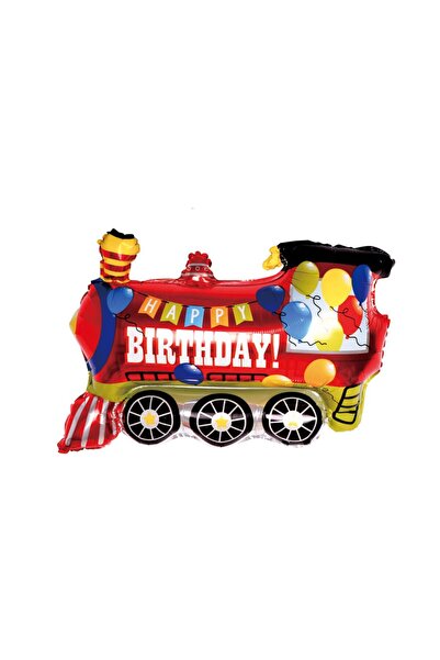 MP Mirific Party Balon din folie metalizată, tren, roșu, 73x60 cm