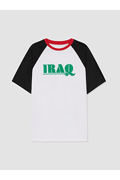 LC Waikiki Γυναικεία αθλητικά μπλουζάκια με στάμπα Iraq από την Shining Store...