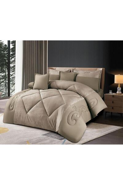 mingle Summer Double Plain Duvet 2 Sides 6 Pieces - Hotel Elegance & Everyday...