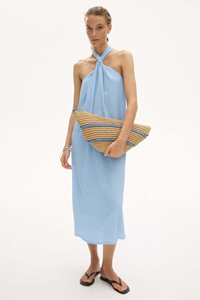 H&M Twist-detail halterneck dress