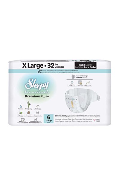 Sleepy Scutece bebeluși BIO PREMIUM - mărimea 6XL, 15-25kg, 32 bucăți