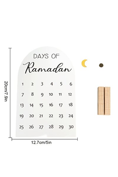 Choice 1set [2D Flat] Acrylic Ramadan Advent Calendar | Classic Islamic Decor...