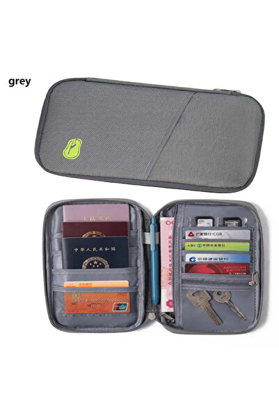 choice2 Light Grey Hot Travel Wallet Family Passport Holder Creative Case Org...