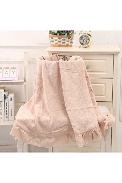 Choice7 80x65 cm Light pink Cotton Baby Blankets Newborn Muslin Swaddle Baby ...