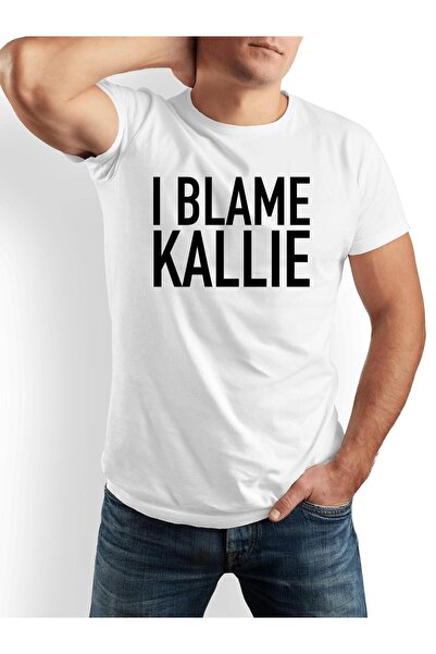 LİNA06 تي شيرت رجالي مضحك مطبوع عليه I Blame Kallie Graphic |   أسود مع طباعة...