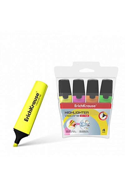 OEM Set de 4 evidențiatoare Visioline V-12 ErichKrause