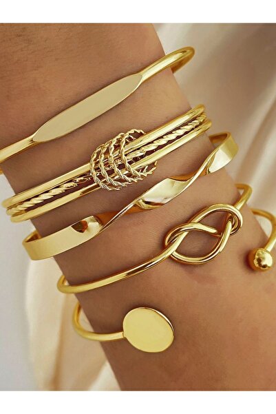 Choice Golden 5pcs IPARAM Punk Multilayer Bracelets For Female Elegant Delica...