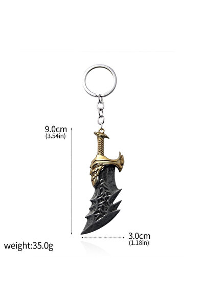 Choice7 K00153-04 New God of War 4 Kratos Sword Keychain Pendant Keyring Jewe...