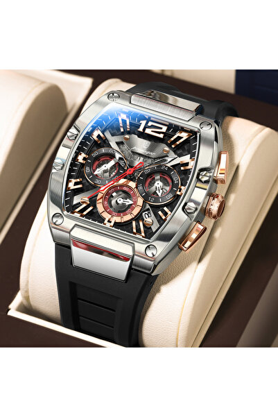 Choice3 9051 Silver Black Fashion Brand Men's Watch Luminous Waterproof Date ...