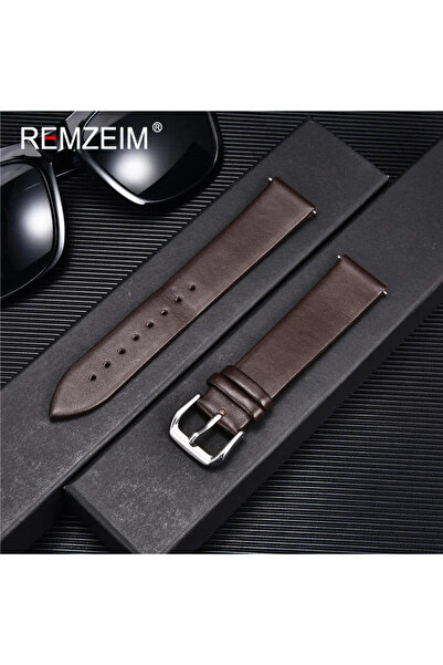 Choice20 22mm Dark Brown Leather Soft Watchband 12mm 14mm 16mm 18mm 20mm 22mm...