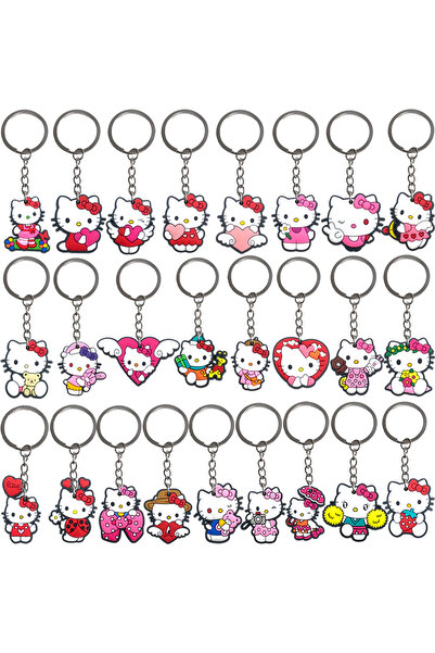Choice MINISO 6 cm 25pcs 25pcs HelloKitty PVC keychains, Keychains Wholesale ...