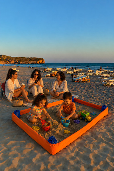 St Morritz Svava Portatif Katlanabilir Kum Havuzu 150x220 cm – Taşıma Çantalı...