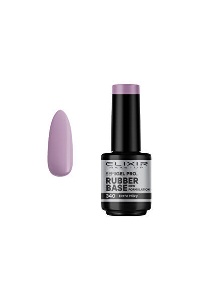 Elixir SEMI GEL RUBBER BASE - 340 (EXTRA MILKY) 15ML