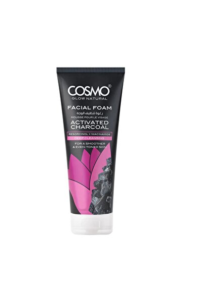 Cosmo Glow Natural Activated Charcoal Facial Foam Cleanser – Purifying, Pore-...