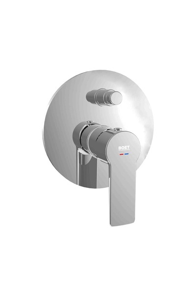 BOET Baterie de duș monocomandă cu deviator cromat Ares